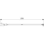 Bosch Bremsbelagverschleißsensor 1987474520 Bosch Bremsbelagverschleißsensor 1987474520