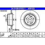 Bremsscheibe Db T. R129 2,8-6,0 89-01 24.0109-0103.1 Bremsscheibe Db T. R129 2,8-6,0 89-01 24.0109-0103.1