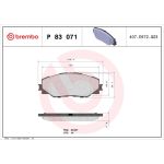 BREMBO Bremsklötze VA P 83 071 BREMBO Bremsklötze VA P 83 071