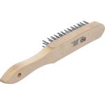 BGS Handstielbürste Stahldraht 5-reihig 300 mm 3073 BGS Handstielbürste Stahldraht 5-reihig 300 mm 3073