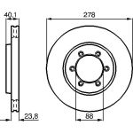 Bosch Bremsscheibe Vorderachse 0 986 478 967 Bosch Bremsscheibe Vorderachse 0 986 478 967