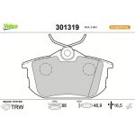 301319 Valeo Bremsbelagsatz 301319 301319 Valeo Bremsbelagsatz 301319