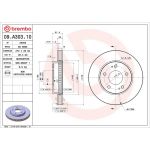 Brembo Bremsscheibe Vorderachse 09.A303.10 Brembo Bremsscheibe Vorderachse 09.A303.10