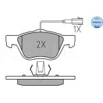 Bremsbelagsatz Fiat P. Marea/Multipla 99-10 Mit Sensor 025 232 8919/W Bremsbelagsatz Fiat P. Marea/Multipla 99-10 Mit Sensor 025 232 8919/W