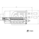 febi Kraftstofffilter 174825 febi Kraftstofffilter 174825