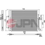 JPN Kondensator, Klimaanlage 60C9096-JPN JPN Kondensator, Klimaanlage 60C9096-JPN