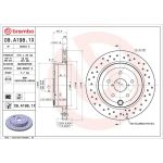 Bremsscheibe HA Xtra 09.A198.1X Bremsscheibe HA Xtra 09.A198.1X
