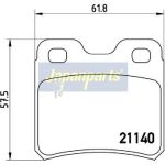 Japanparts Bremsbeläge PP-0401AF Japanparts Bremsbeläge PP-0401AF