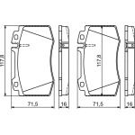 Bosch Bremsbelagsatz Scheibenbremse 0 986 495 278 Bosch Bremsbelagsatz Scheibenbremse 0 986 495 278
