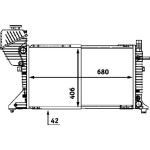 MAHLE Kühler, Motorkühlung CR 697 000P MAHLE Kühler, Motorkühlung CR 697 000P