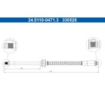 ATE Bremsschlauch 24.5118-0471.3 ATE Bremsschlauch 24.5118-0471.3