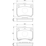 Bosch Bremsbelagsatz 0 986 493 550 Bosch Bremsbelagsatz 0 986 493 550