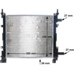 CR 382 000S MAHLE Motorkühler / Wasserkühler CR 382 000S, Schaltgetriebe, ohne Klimaanlage, Netz 380 x 365 x 24 mm – u. a. für Ford Ka (RB_) – OE Nummer 1025532 - l CR 382 000S MAHLE Motorkühler / Wasserkühler CR 382 000S, Schaltgetriebe, ohne Klimaanlage, Netz 380 x 365 x 24 mm – u. a. für Ford Ka (RB_) – OE Nummer 1025532 - l