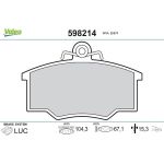 Valeo Bremsbelagsatz 598214 Valeo Bremsbelagsatz 598214