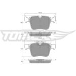 TOMEX brakes Bremsbelagsatz, Scheibenbremse TX 17-051 TOMEX brakes Bremsbelagsatz, Scheibenbremse TX 17-051