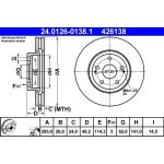 Bremsscheibe Toyota P. Avensis/Corolla 1.6-2.2 D-4D 04-09 24.0126-0138.1 Bremsscheibe Toyota P. Avensis/Corolla 1.6-2.2 D-4D 04-09 24.0126-0138.1