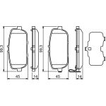 Bosch Bremsbelagsatz 0 986 494 190 Bosch Bremsbelagsatz 0 986 494 190