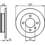 Bosch Bremsscheibe Vorderachse 0 986 478 068 Bosch Bremsscheibe Vorderachse 0 986 478 068