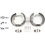 Satz Bremsbacken Citroen/Peugeot/Renault Saxo,Xsara,Zx,106,203,306,Clio,Laguna,Twingo 93 84061801 Satz Bremsbacken Citroen/Peugeot/Renault Saxo,Xsara,Zx,106,203,306,Clio,Laguna,Twingo 93 84061801