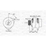 Magneti Marelli Lichtmaschine 063731748010 Magneti Marelli Lichtmaschine 063731748010