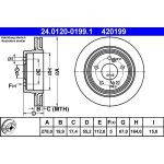 Bremsscheibe Db T. S124/W203 Combi 89-96 24.0120-0199.1 Bremsscheibe Db T. S124/W203 Combi 89-96 24.0120-0199.1