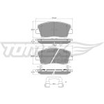 TOMEX brakes Bremsbelagsatz, Scheibenbremse TX 15-421 TOMEX brakes Bremsbelagsatz, Scheibenbremse TX 15-421