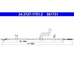 ATE Handbremsseil 24.3727-1751.2 ATE Handbremsseil 24.3727-1751.2