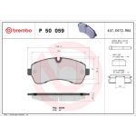 BREMBO Bremsklötze VA P 50 059 BREMBO Bremsklötze VA P 50 059