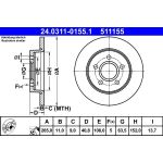 Bremsscheibe 24.0311-0155.1