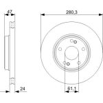 Bremsscheibe VA 0 986 479 743 Bremsscheibe VA 0 986 479 743