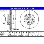 Bremsscheibe Honda P. Civic/Cr-V 1.4-2.0 01-07 24.0123-0109.1 Bremsscheibe Honda P. Civic/Cr-V 1.4-2.0 01-07 24.0123-0109.1