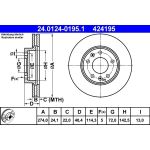ATE Bremsscheibe 24.0124-0195.1