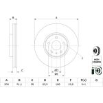 Bremsscheibe VA 0 986 479 D85 Bremsscheibe VA 0 986 479 D85