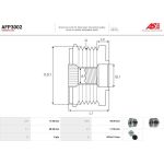 AFP3002 AS-PL Lichtmaschinenfreilauf AFP3002