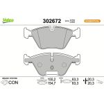 Valeo Bremsbelagsatz 302672 Valeo Bremsbelagsatz 302672