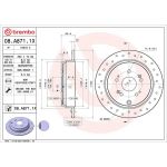 Bremsscheibe HA Xtra 08.A871.1X Bremsscheibe HA Xtra 08.A871.1X