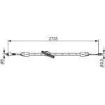 Bosch Handbremsseil 1987477845 Bosch Handbremsseil 1987477845