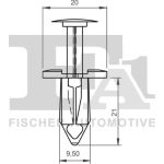 FA1 Befestigungsclip Zier-/Schutzleiste 11-20020.10 FA1 Befestigungsclip Zier-/Schutzleiste 11-20020.10