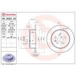 Brembo Bremsscheibe Hinterachse 08.5625.40 Brembo Bremsscheibe Hinterachse 08.5625.40