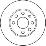 Bremsscheibe Opel P. Corsa C DF4225 Bremsscheibe Opel P. Corsa C DF4225