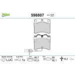 Valeo Bremsbelagsatz 598807 Valeo Bremsbelagsatz 598807
