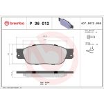 BREMBO Bremsklötze VA P 36 012 BREMBO Bremsklötze VA P 36 012