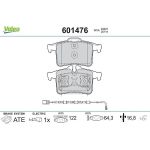 Valeo Bremsbelagsatz 601476 Valeo Bremsbelagsatz 601476