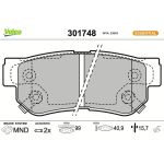 301748 Valeo Bremsbelagsatz 301748 301748 Valeo Bremsbelagsatz 301748