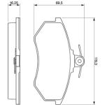 0 986 466 698 Bosch Bremsbelagsatz 0 986 466 698 0 986 466 698 Bosch Bremsbelagsatz 0 986 466 698