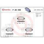 BREMBO Bremsklötze HA P 28 038 BREMBO Bremsklötze HA P 28 038