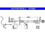 ATE Bremsschlauch 24.5152-0218.3 ATE Bremsschlauch 24.5152-0218.3