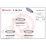 BREMBO Bremsklötze HA P 09 014 BREMBO Bremsklötze HA P 09 014