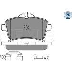 Bremsbelagsatz Db T. W166/X166 Gl/Ml 11 025 252 1518/PD Bremsbelagsatz Db T. W166/X166 Gl/Ml 11 025 252 1518/PD