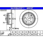 Bremsscheibe Nissan T. Juke/Qashqai 1.5-2.0 Dci 07 24.0109-0157.1 Bremsscheibe Nissan T. Juke/Qashqai 1.5-2.0 Dci 07 24.0109-0157.1